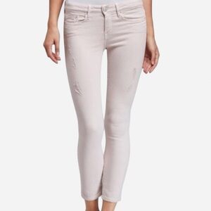 VINCE Skinny Jeans Distressed Dusty Rose Pink 27 NWOT